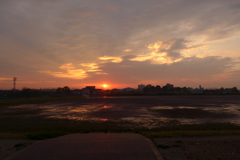 牛山公園の朝焼け①