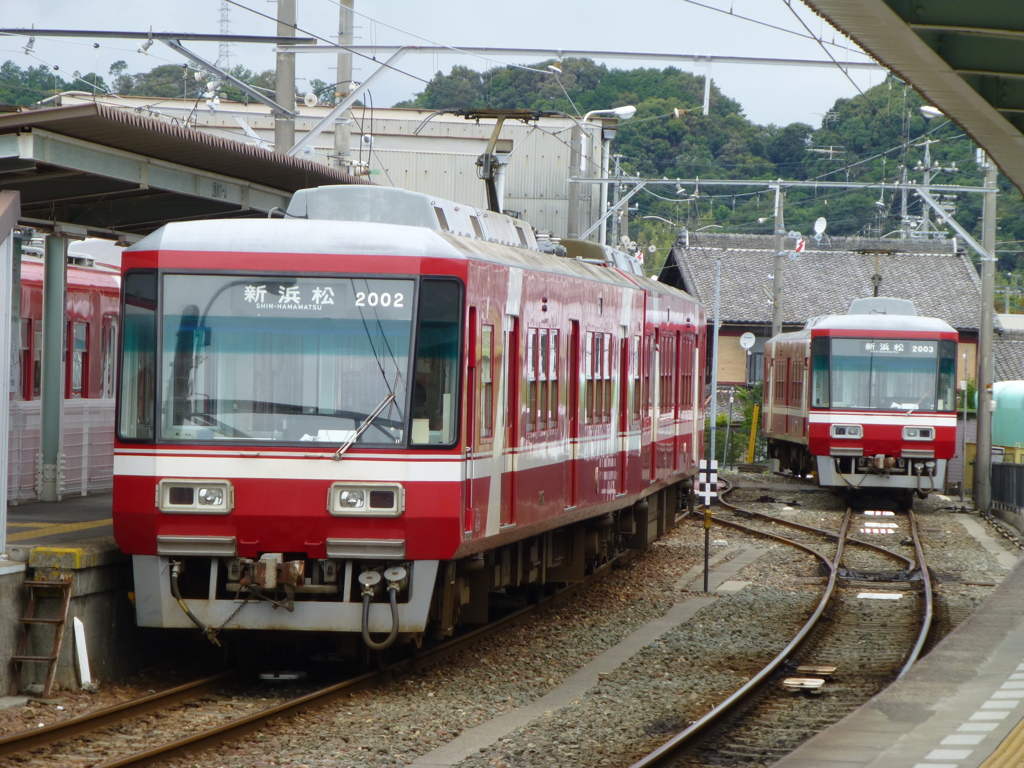 静岡の赤い電車