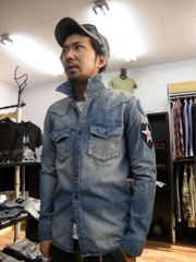 【+8 PARIS ROCK 】Denim Western Shirts "WA