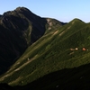 山小屋のある風景　荒川小屋