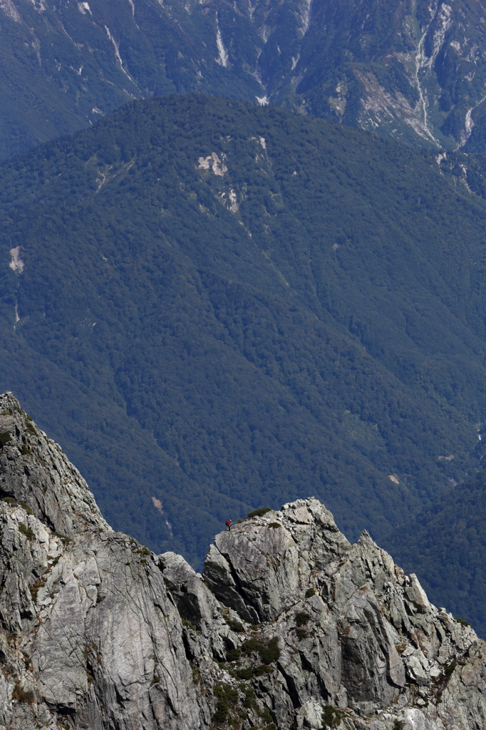 八ツ峰を行く