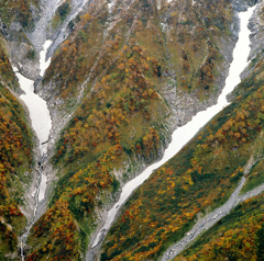 立山川源頭の秋