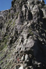 前穂北尾根　三峰登攀