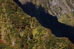 鬼ヶ面山の岩稜