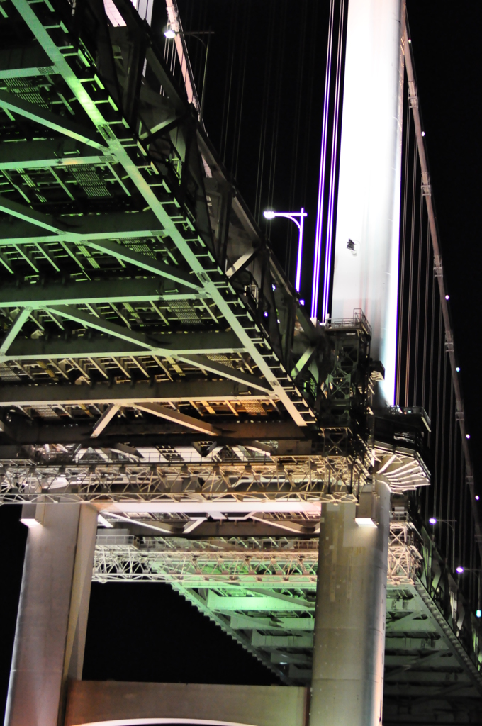 レインボーブリッジの下