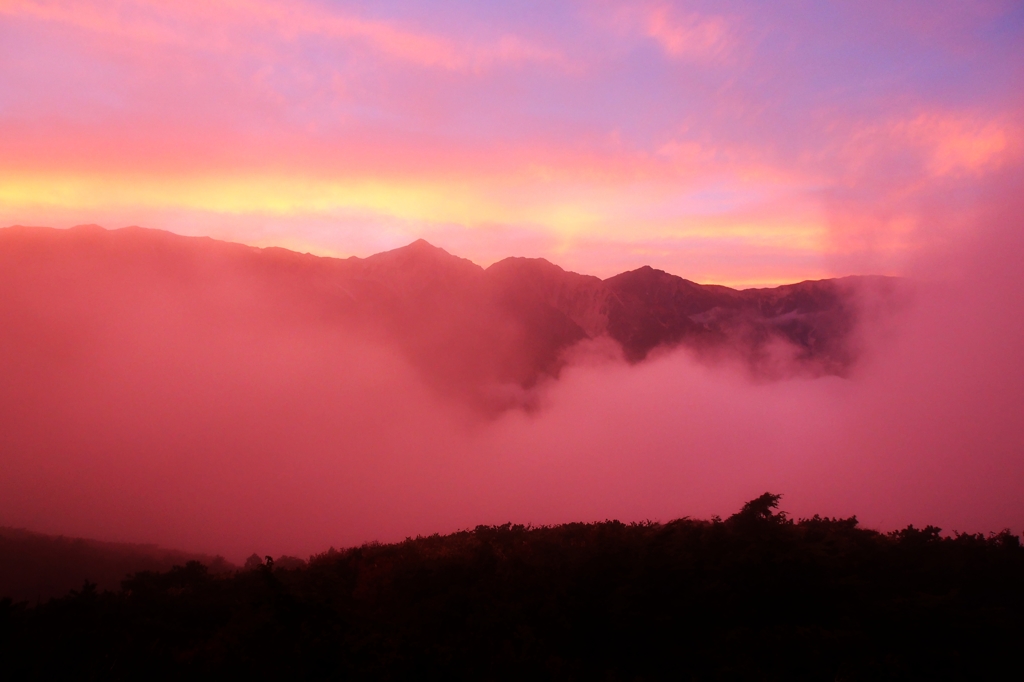 白馬の夕景３
