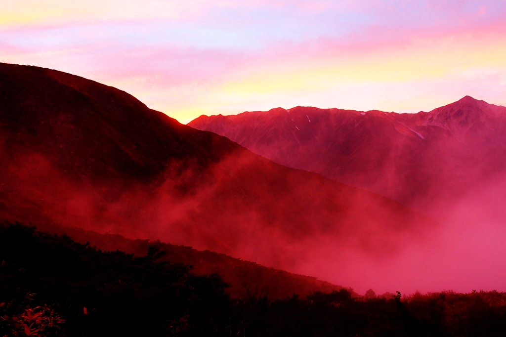 白馬の夕景2