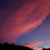 燃える夕雲