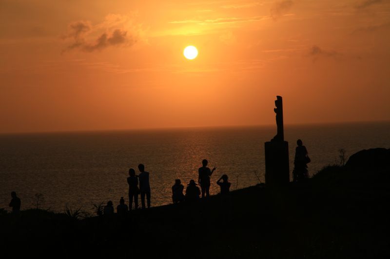 石垣の夕景2