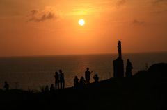 石垣の夕景2