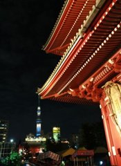 境内からスカイツリー