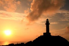 石垣の夕景1