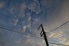 ある夕暮れの空