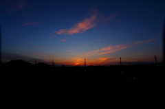 夕暮れ