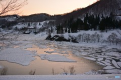 雪流れ②