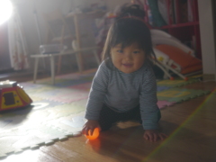 お母さん！みてみて。