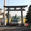 トラック満載の荷物