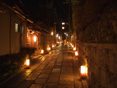 京都・東山花灯路　石塀小路