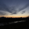 ナゴヤドームの見える夕焼け１