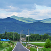 山奥を照らす朝日