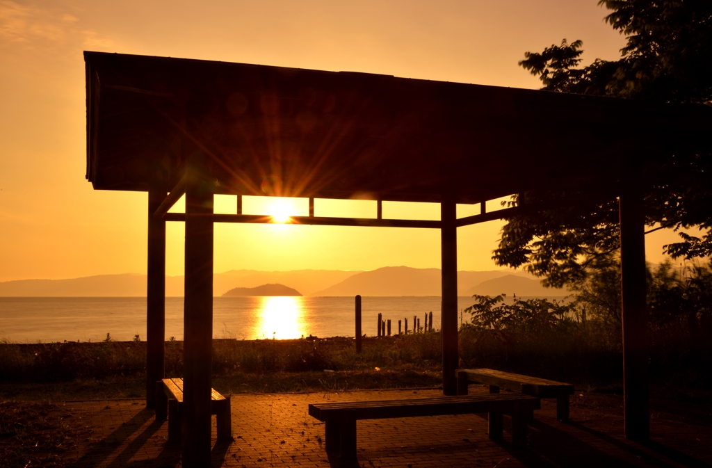 至福借景　夕日