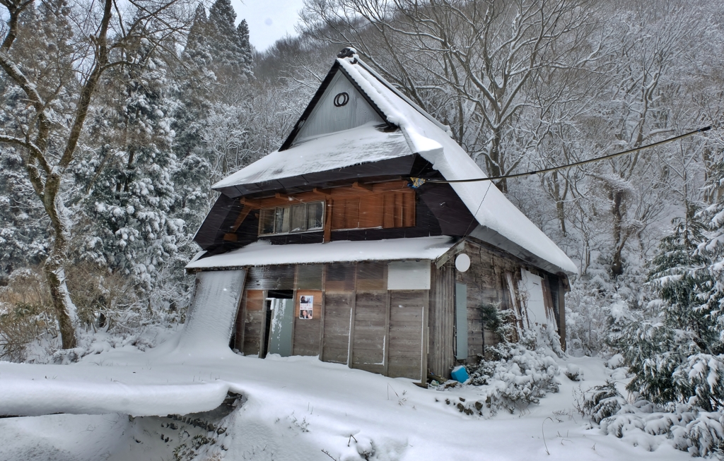 暖冬の雪化粧