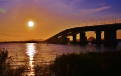 琵琶湖大橋朝景