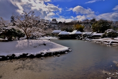 雪の彦根城玄宮園散策　Ⅰ　