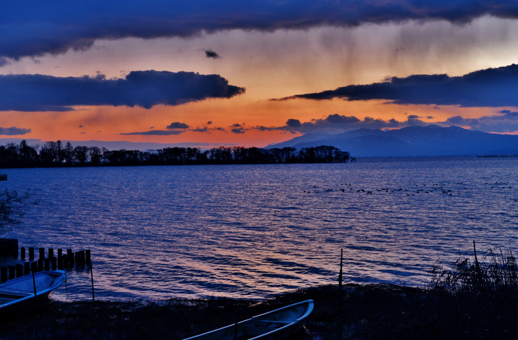 淡海夕暮れ