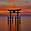 Lake Torii in the morning glow