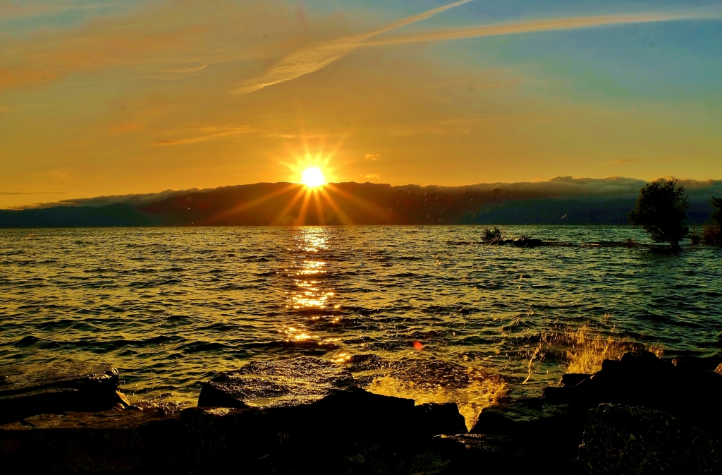 Sunset on Lake Biwa