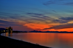 琵琶湖夏夕景