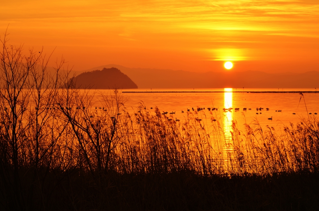 湖北夕照