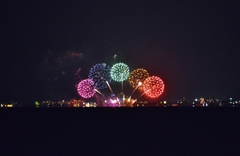 彦根から見る長浜の花火