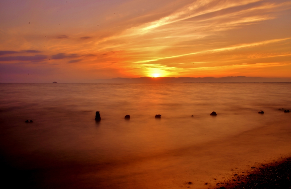 琵琶湖夕景　Ⅱ
