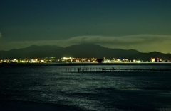 月夜の琵琶湖