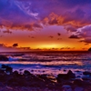 夕照海岸
