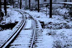 雪のローカル線・近江鉄道