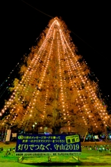 灯りでつなぐクリスマスツリー