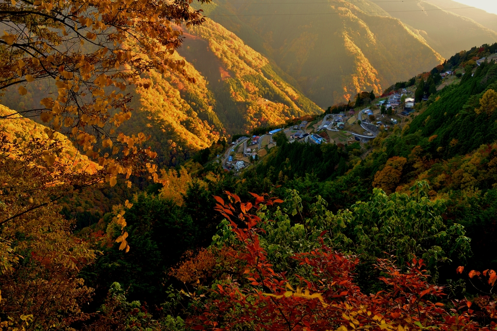 紅葉の天空の里