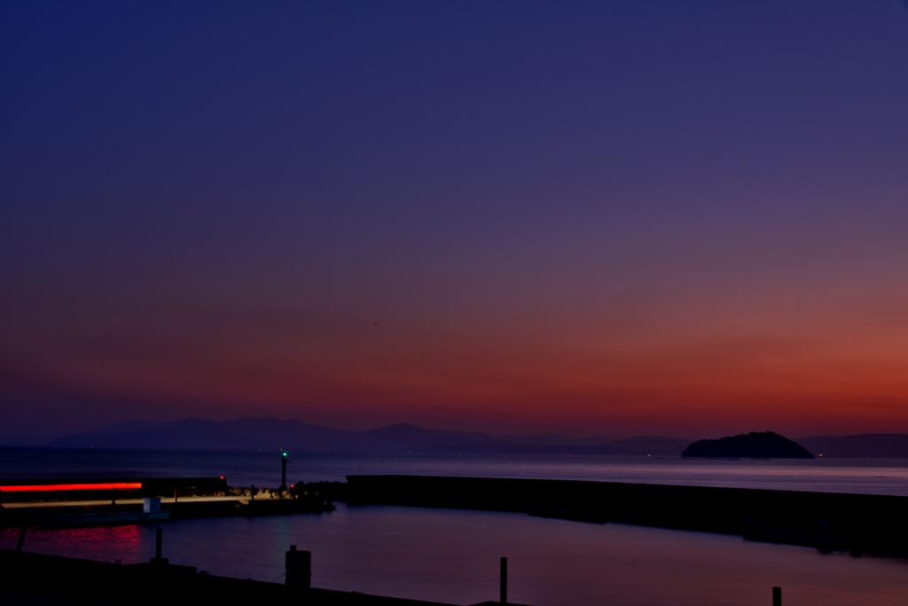 夕暮れ便り星空へ