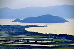 琵琶湖　沖島