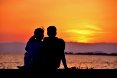 Love sunset