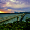 角島大橋朝景