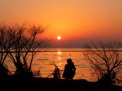 Evening lake