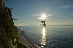 白髭神社・湖中鳥居