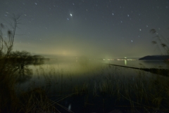 Lake Biwa at night