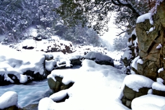 大蛇ヶ淵雪景