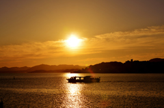 宍道湖の夕日