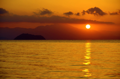 Sunrise of Lake Biwa